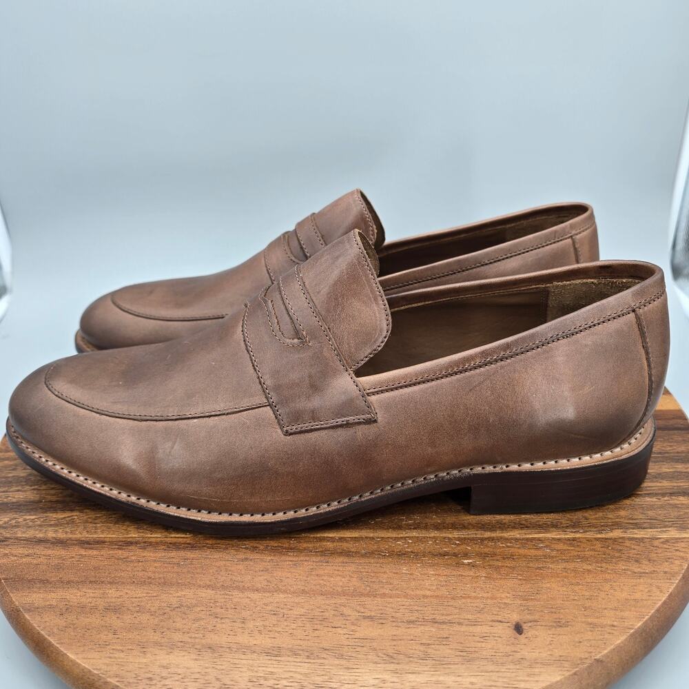 Thursday Boot Co. Lincoln Penny Loafers Mens 13 Brown Slip On Dress Shoes - Picture 3 of 8